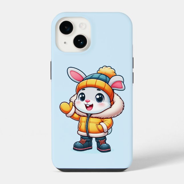 Lapin mignon en hiver (Verso)