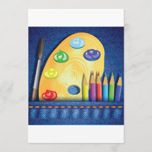 Lápis E Convites De Pincel