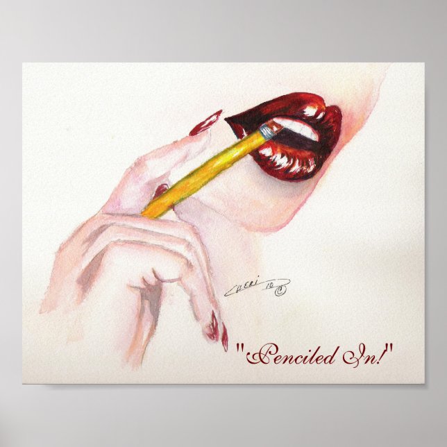 "Lápis!" Impressão 8x10 (Frente)