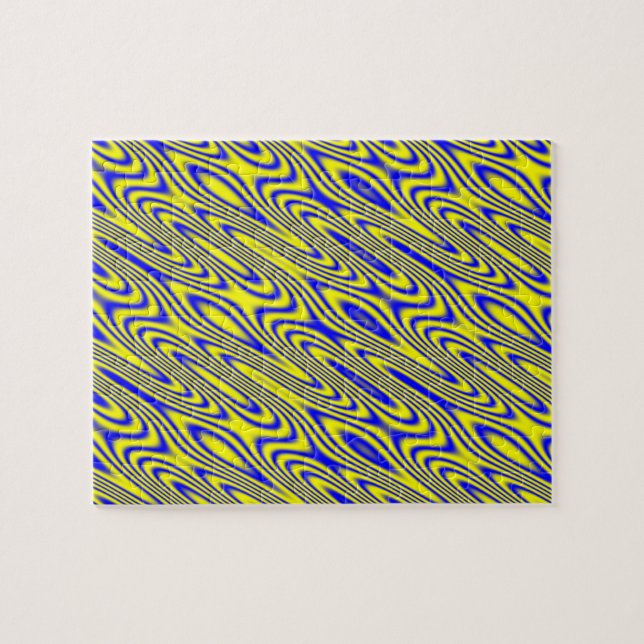 Lapis Lasuli Swirlies Difícil Quebra-cabeça (Horizontal)