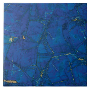 Lapis Lazuli Marble Gemstone Impressão Azulejo Cer