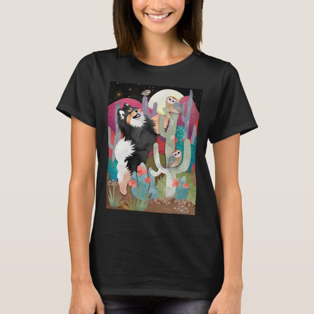 LAPPHUND FINLANDÊS DE OWLS NOTURNOS - Camisetas es (Frente)