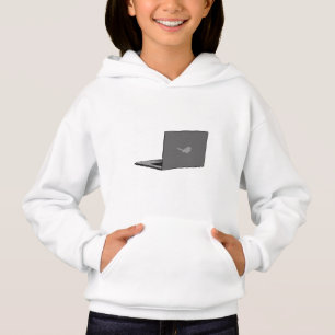 Laptop com a cinza do logotipo Bird