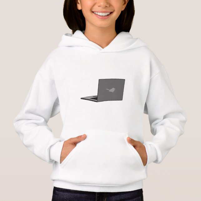 Laptop com a cinza do logotipo Bird (Frente)