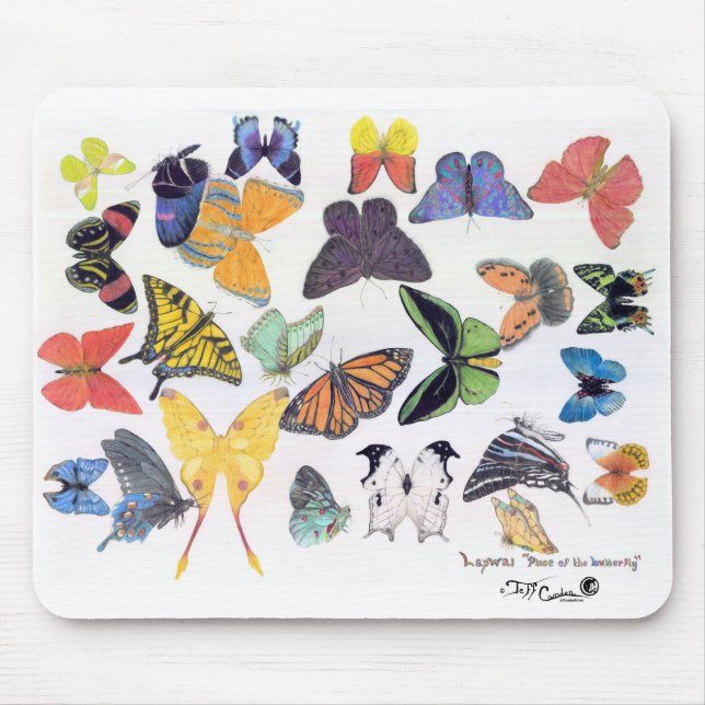 "Lapwai, lugar da borboleta" Mousepad (Frente)
