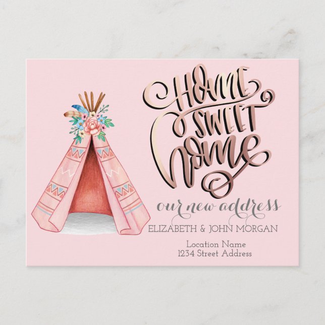 Lar Doce Lar, Anúncio de Tenda Tribal Boho (Frente)