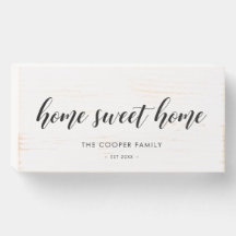 Lar doce lar Nome da família elegante