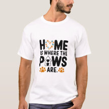 lar é onde as patas estão a camiseta