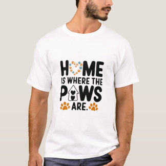lar é onde as patas estão a camiseta