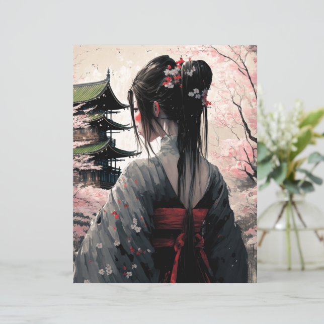 Lara Japan - Papierblatt (Em pé/Frente)