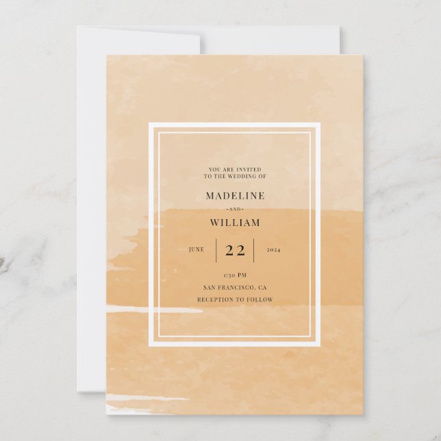 Laranja | Adicionar seu convite fotográfico (Frente)