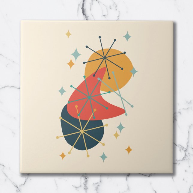 Laranja, Amarelo, Abstrato do século Médio de carv (Criador carregado)