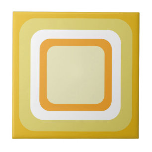 Laranja Amarelo Branco Retro