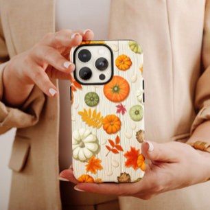 Laranja Autumn Pumpkin iPhone 13 Case mate de caix