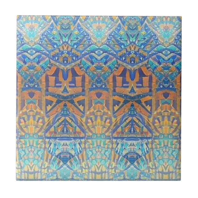 Laranja azul-azul-turquesa multicolorido marroquin (Frente)