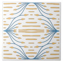 Laranja Azul Rosa Abstrato Mediterrâneo Espanhol