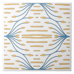 Laranja Azul Rosa Abstrato Mediterrâneo Espanhol