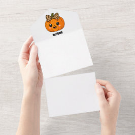 Laranja Bonito Pequena Abóbora Halloween Personali