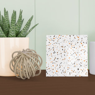 Laranja Branco Moderno, Castanho Terrazzo