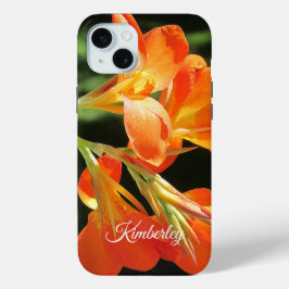 Laranja Canna Lily Floral Case-Mate capas de iphon