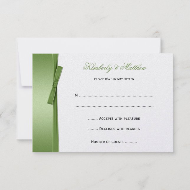 Laranja Claro Grampo de Faux para Laço RSVP (Frente)