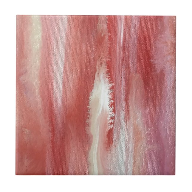 Laranja Cor-de-rosa Pintado Mão-Pintada Wabi Sabi  (Frente)