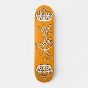 Laranja da plataforma do skate dos direitos