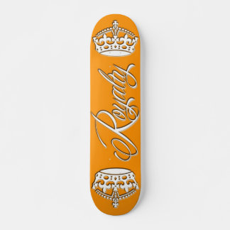 Laranja da plataforma do skate dos direitos