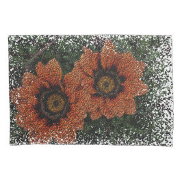 Laranja Daisy Balls Pillowcase