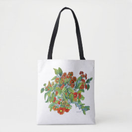 Laranja Daisy Tote Bag