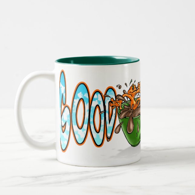 Laranja de Illow - bom dia - caneca (Esquerda)