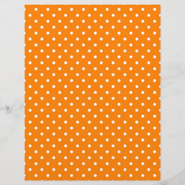 Laranja e Branco de Bolinhas (Frente)