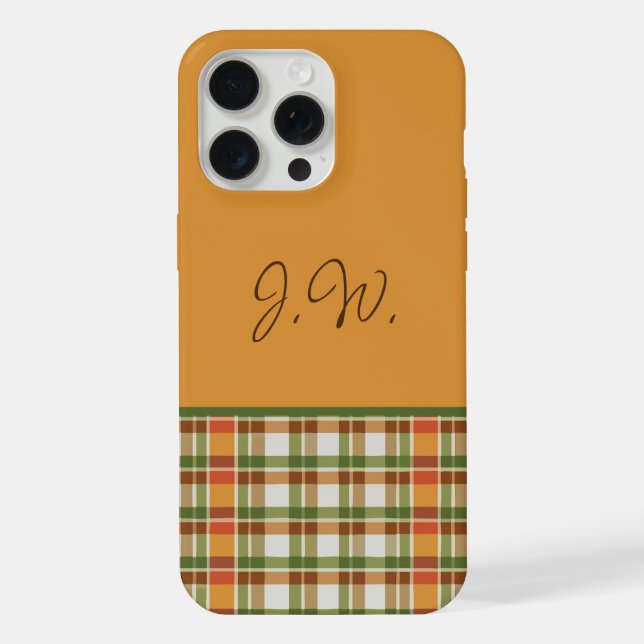 Laranja e Gingham Verde (Verso)