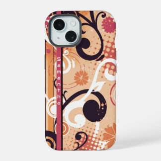 Laranja Frutiger Metro Floral
