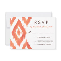 Laranja Ikat RSVP