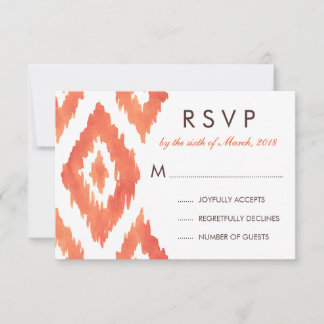 Laranja Ikat RSVP