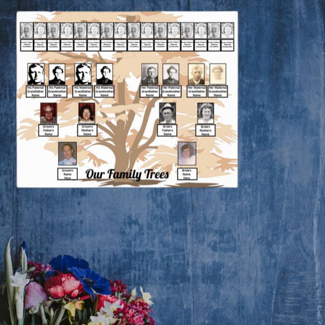 Laranja Leafage Árvore Árvore Dois Poster (Criador carregado)