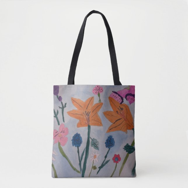 Laranja Lily Tote Bag (Frente)