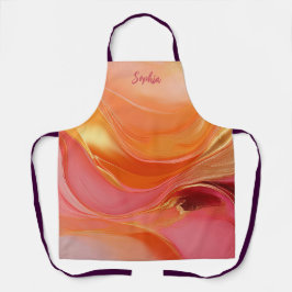 Laranja moderno, rosa e Dourado-