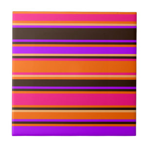 Laranja Negrito, Magenta, e Azulejo com distribuiç