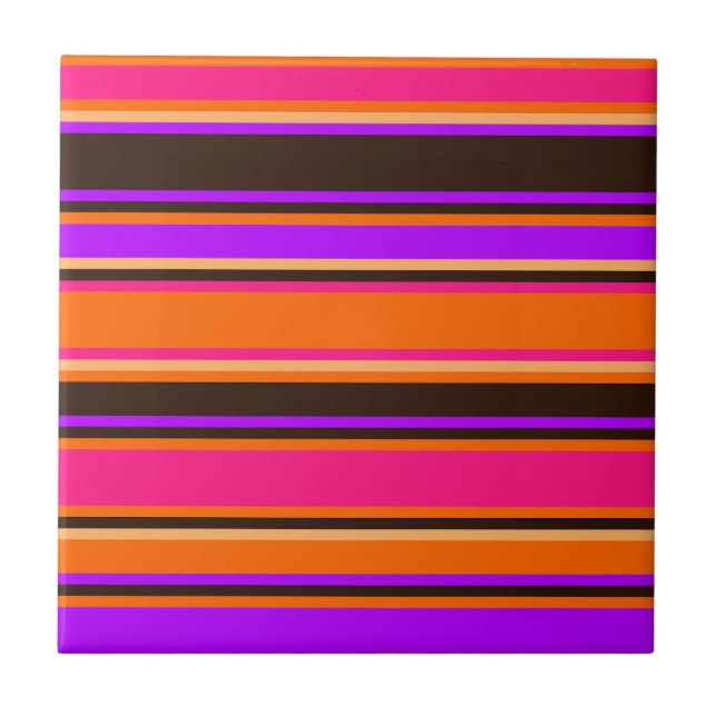 Laranja Negrito, Magenta, e Azulejo com distribuiç (Frente)
