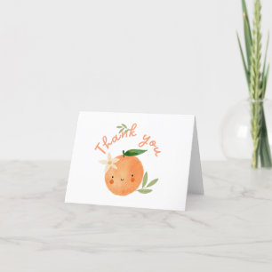 Laranja Pequeno Cartões de agradecimentos Citrus-T