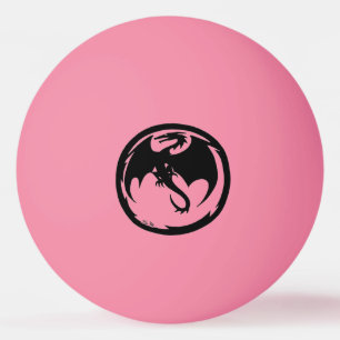 Laranja preto Dragon brilho 1 estrela bola de ping