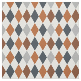 Laranja queimada Longhorn e Cinza Argyle Tecido Pa
