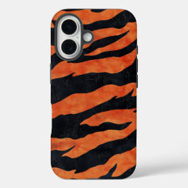 Laranja Queimado e Capa de telefone de riscas de T