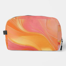 Laranja Rosa e Dourado Abstrato Luxo - Saco de Duf
