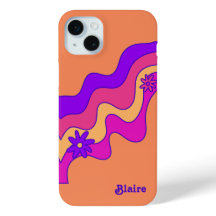 Laranja, Rosa, Roxo Retro Personalizado