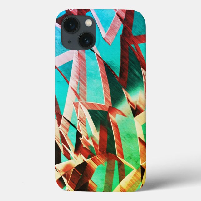 Laranja sobre fundo verde ou aquamarino (Verso)