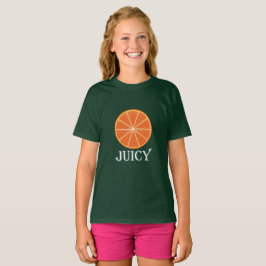 Laranja Suculenta - Camisa Básica Para Meninas