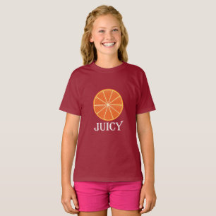 Laranja Suculenta - Camisa Básica Para Meninas